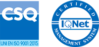 Logo ISO 9001 and logo IQNET certifications